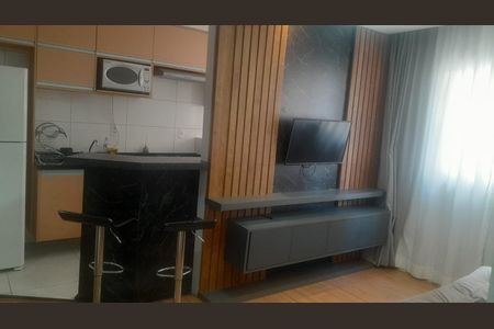 Sala de apartamento para alugar com 1 quarto, 55m² em Osvaldo Cruz, São Caetano do Sul