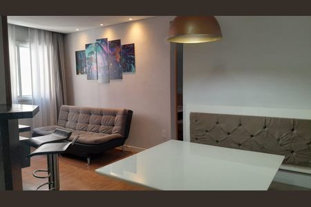 Sala de apartamento para alugar com 1 quarto, 55m² em Osvaldo Cruz, São Caetano do Sul