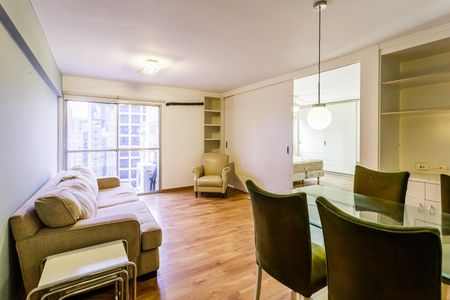 Sala de apartamento para alugar com 1 quarto, 61m² em Vila Olímpia, São Paulo