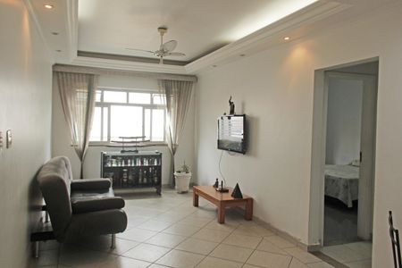 Sala de apartamento para alugar com 3 quartos, 105m² em Boqueirão, Santos