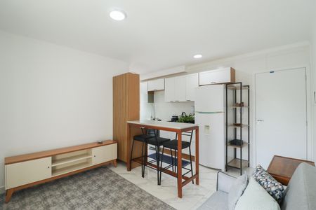 Sala/Cozinha/Área de Serviço de apartamento para alugar com 1 quarto, 38m² em Parque Peruche, São Paulo