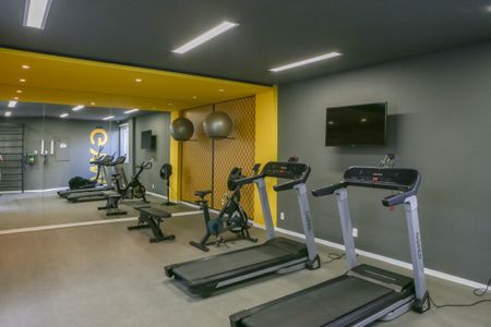 Apartamento para alugar com 24m², 1 quarto e sem vaga Apartamento para alugar com 24m², 1 quarto e sem vagaÁrea comum - Academia