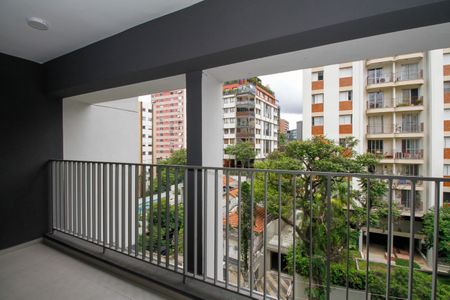 VIsta da Suíte de apartamento para alugar com 1 quarto, 34m² em Cerqueira César, São Paulo