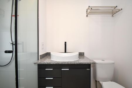Studio para alugar com 34m², 1 quarto e sem vagaBanheiro da Suíte