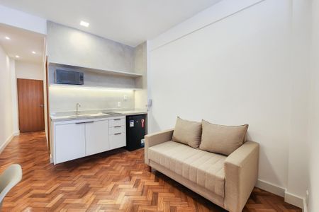 Sala  de apartamento à venda com 1 quarto, 37m² em Botafogo, Rio de Janeiro