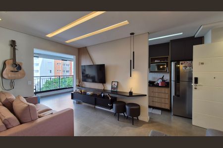 Sala de apartamento para alugar com 2 quartos, 64m² em Campestre, Santo André