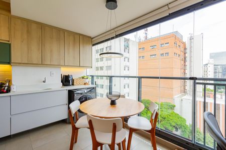 Varanda de apartamento à venda com 1 quarto, 46m² em Campo Belo, São Paulo