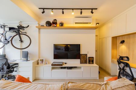 Sala/Cozinha de apartamento à venda com 1 quarto, 46m² em Campo Belo, São Paulo