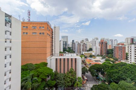 Vista da Varanda de apartamento à venda com 1 quarto, 46m² em Campo Belo, São Paulo