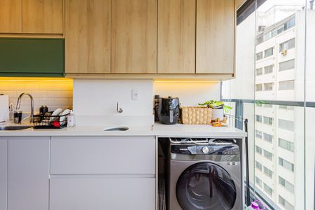 Apartamento à venda com 46m², 1 quarto e 1 vagaDetalhe da area de serviço