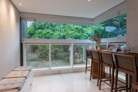 Varanda da Sala de apartamento à venda com 3 quartos, 134m² em Sion, Belo Horizonte