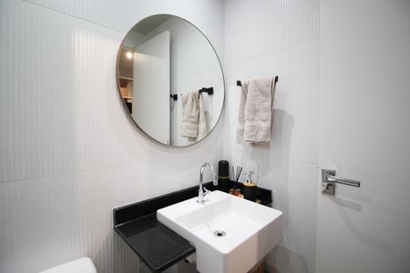 Studio para alugar com 26m², 1 quarto e sem vaga Studio para alugar com 26m², 1 quarto e sem vagaBanheiro