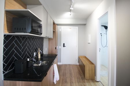 Studio para alugar com 26m², 1 quarto e sem vaga Studio para alugar com 26m², 1 quarto e sem vagaCozinha