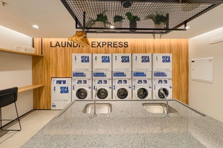 Studio para alugar com 25m², 1 quarto e sem vagaLavanderia