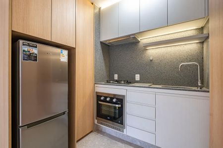Sala/Cozinha de apartamento à venda com 1 quarto, 58m² em Jardim Paulista, São Paulo
