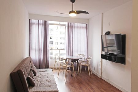 Sala de apartamento para alugar com 1 quarto, 50m² em Aparecida, Santos