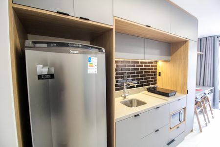 Studio para alugar com 25m², 1 quarto e sem vagaSala/Cozinha/Quarto