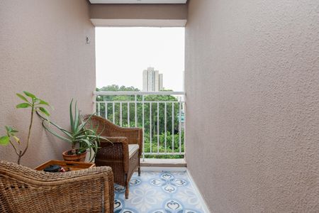 Varanda da Sala de apartamento para alugar com 2 quartos, 58m² em Vila Sonia do Taboao, Taboão da Serra