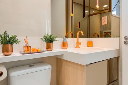 Apartamento à venda com 61m², 2 quartos e 1 vaga Apartamento à venda com 61m², 2 quartos e 1 vagaBanheiro Social