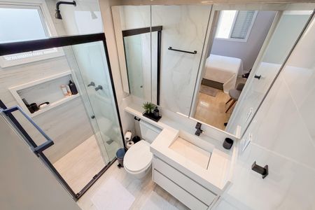 Apartamento à venda com 61m², 2 quartos e 1 vaga Apartamento à venda com 61m², 2 quartos e 1 vagaBanheiro da Suíte