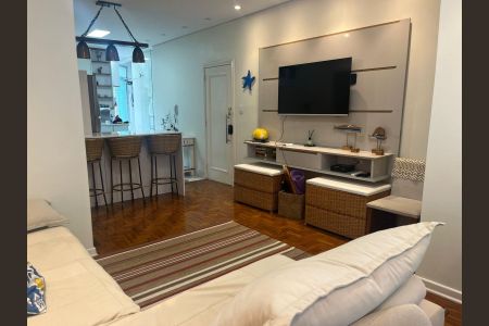 Sala de apartamento para alugar com 1 quarto, 78m² em Itararé, São Vicente