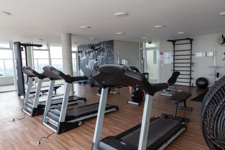 Studio para alugar com 23m², 1 quarto e 1 vagaAcademia - Esteiras