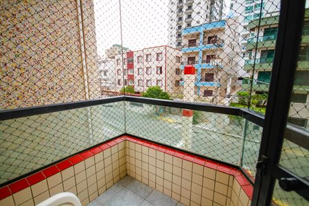 Varanda do Quarto de apartamento para alugar com 2 quartos, 70m² em Guilhermina, Praia Grande