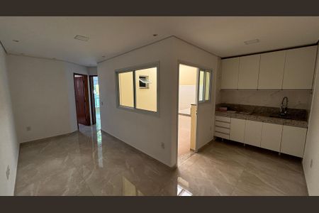Sala - Sala de Jantar de apartamento à venda com 2 quartos, 46m² em Jardim Santo Antônio, Santo André