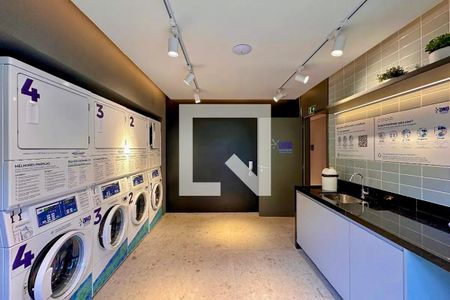 Studio à venda com 24m², 1 quarto e sem vagaLavanderia 