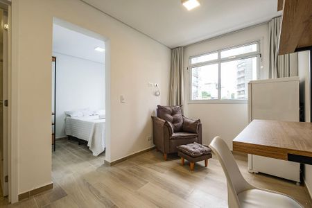 Sala/Cozinha de apartamento para alugar com 1 quarto, 22m² em Pinheiros, São Paulo