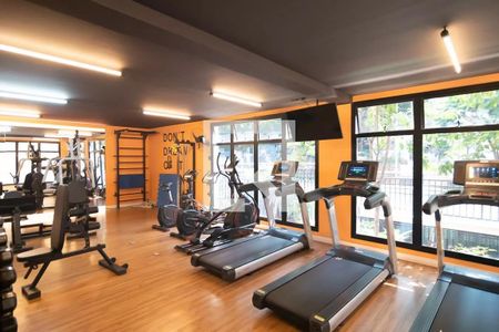 Studio para alugar com 24m², 1 quarto e sem vaga Studio para alugar com 24m², 1 quarto e sem vagaÁrea comum - Academia