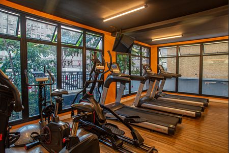 Studio para alugar com 24m², 1 quarto e sem vaga Studio para alugar com 24m², 1 quarto e sem vagaÁrea comum - Academia