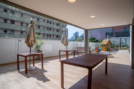 Studio para alugar com 24m², 1 quarto e sem vaga Studio para alugar com 24m², 1 quarto e sem vagaÁrea comum - Área da Churrasqueira