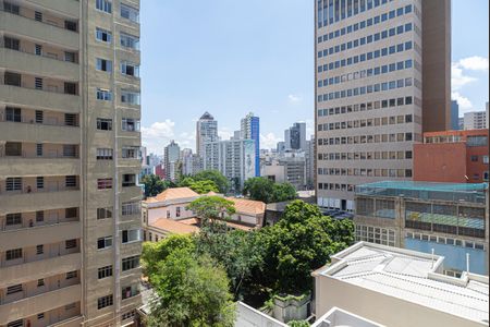 Vista da Varanda do Quarto de kitnet/studio para alugar com 1 quarto, 24m² em Consolação, São Paulo