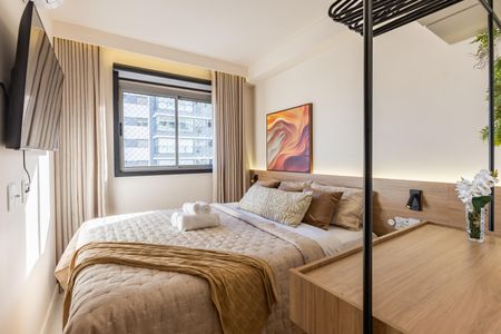 Studio para alugar com 24m², 1 quarto e sem vagaQuarto