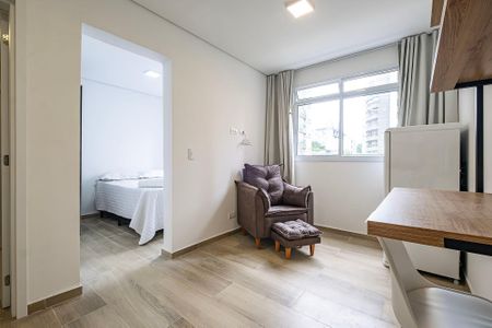 Sala/Cozinha de apartamento para alugar com 1 quarto, 25m² em Pinheiros, São Paulo