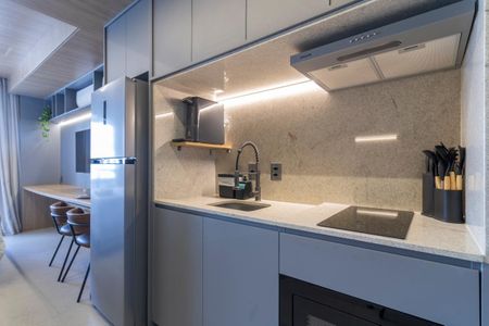 Studio para alugar com 25m², 1 quarto e sem vagaCozinha