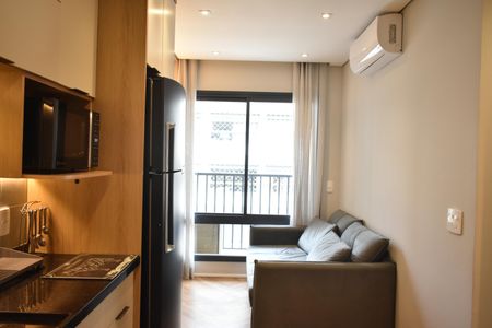 Sala de apartamento para alugar com 1 quarto, 25m² em Mirandópolis, São Paulo