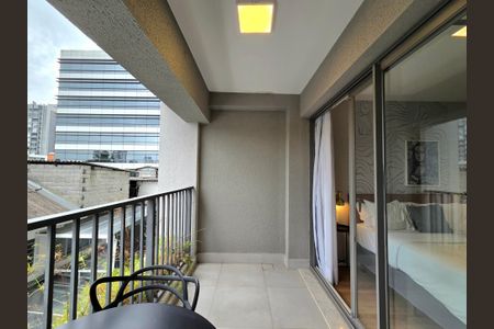 Studio para alugar com 29m², 1 quarto e sem vagaVaranda