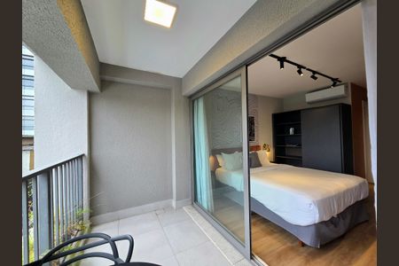 Studio para alugar com 29m², 1 quarto e sem vagaVaranda