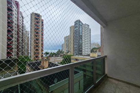 varanda de apartamento para alugar com 3 quartos, 91m² em Vila Alzira, Guarujá