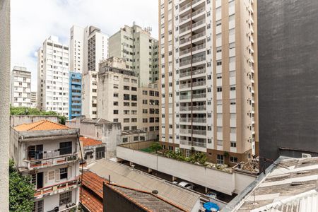 Vista da Sala de apartamento para alugar com 1 quarto, 30m² em República, São Paulo