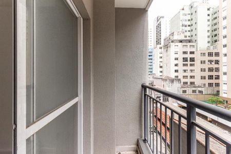 Varanda da Sala de apartamento para alugar com 1 quarto, 30m² em República, São Paulo