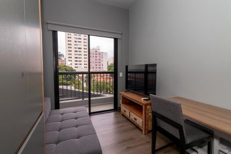 Sala de apartamento para alugar com 1 quarto, 27m² em Perdizes, São Paulo