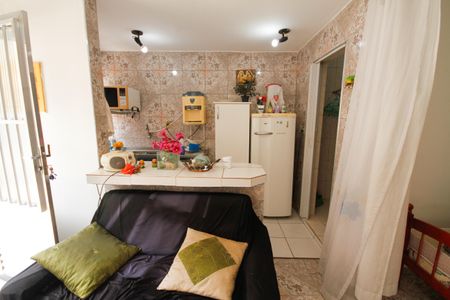 Sala de kitnet/studio para alugar com 1 quarto, 30m² em Canto do Forte, Praia Grande