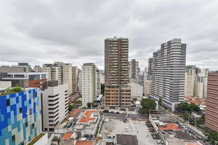 Vista da varanda de kitnet/studio para alugar com 1 quarto, 28m² em Paraíso, São Paulo