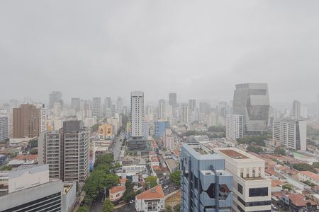 Vista da Varanda de apartamento à venda com 1 quarto, 44m² em Pinheiros, São Paulo