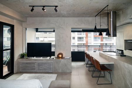 Sala Cozinha de apartamento à venda com 2 quartos, 90m² em Centro Histórico de São Paulo, São Paulo