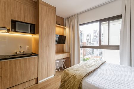 Studio de kitnet/studio para alugar com 1 quarto, 21m² em Indianópolis, São Paulo