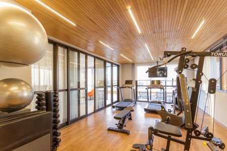 Studio para alugar com 21m², 1 quarto e sem vaga Studio para alugar com 21m², 1 quarto e sem vagaÁrea comum - Academia